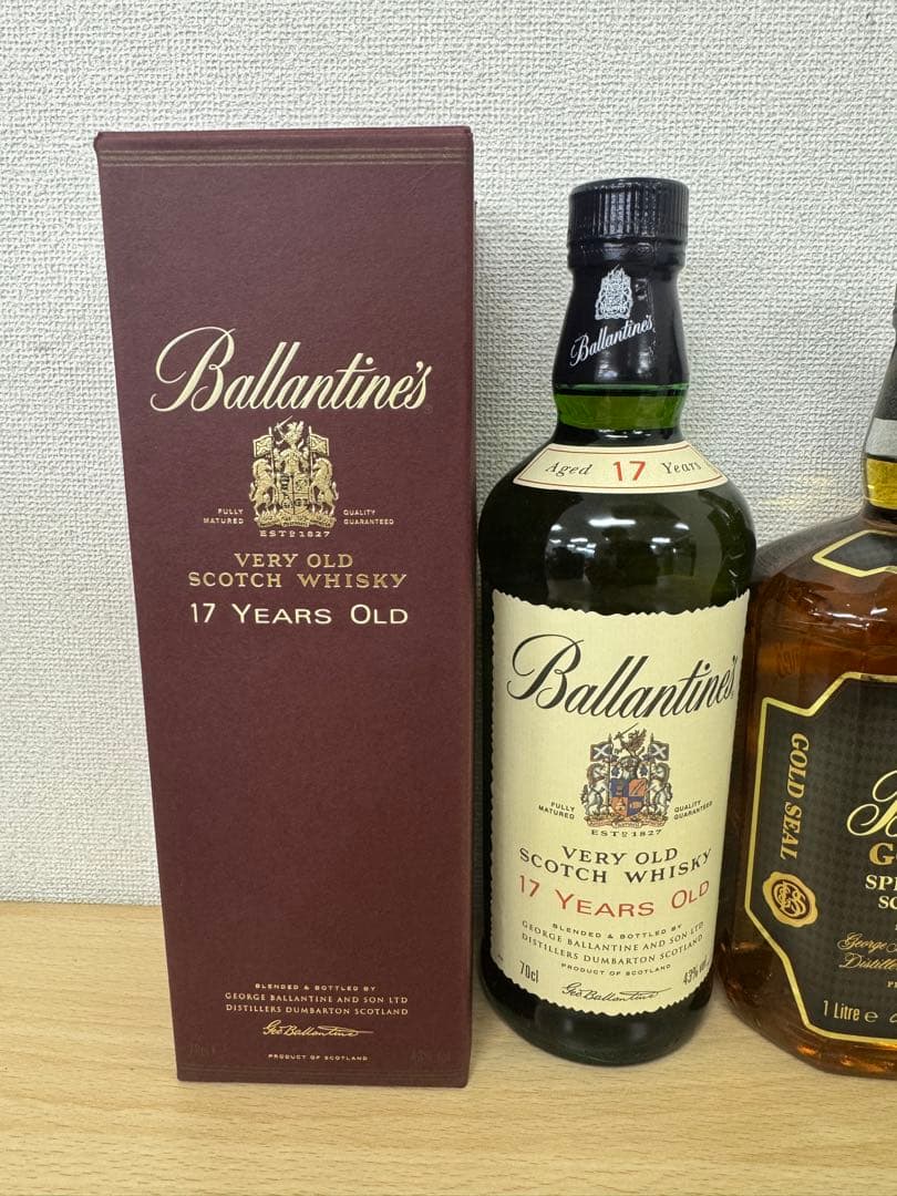古酒 バランタイン ゴールドシール12年 I000ml 17年 70ml