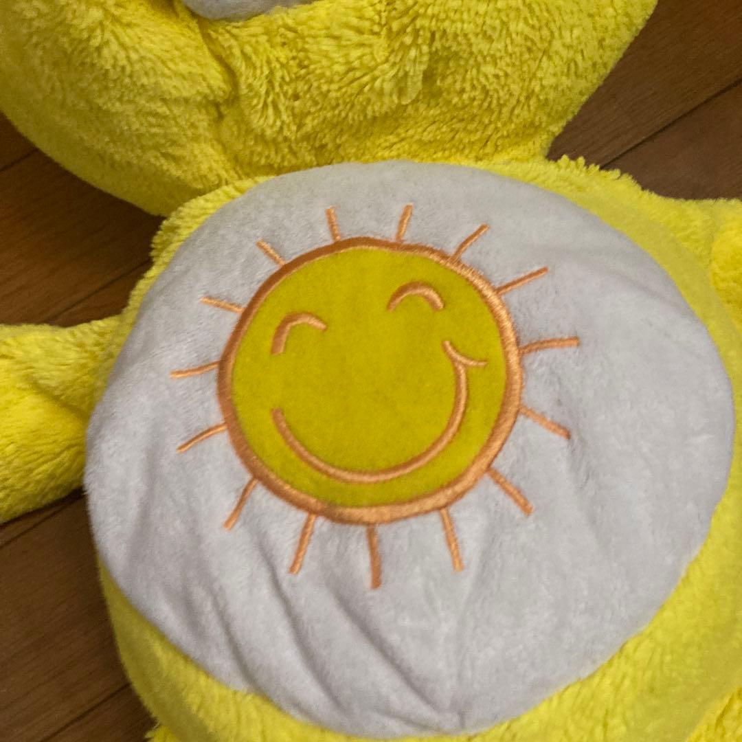 ケアベア　黄色の太陽デザインぬいぐるみ　55cm