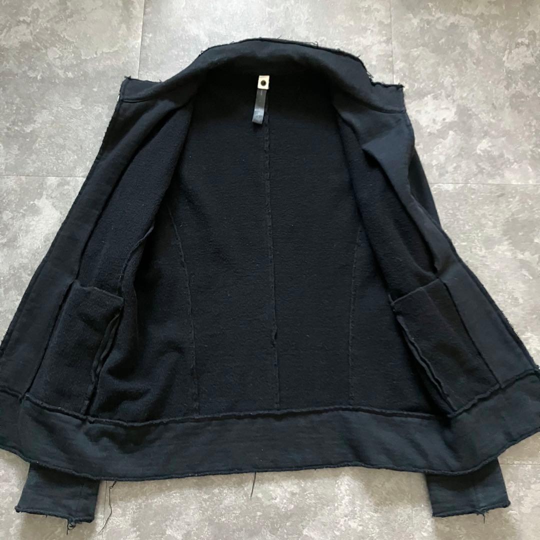 wjk stand track jacket black Y2K 裏毛 13ss