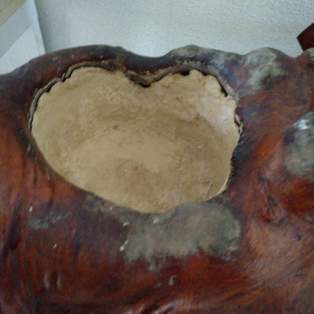 木製装飾品 自然な形状 茶色