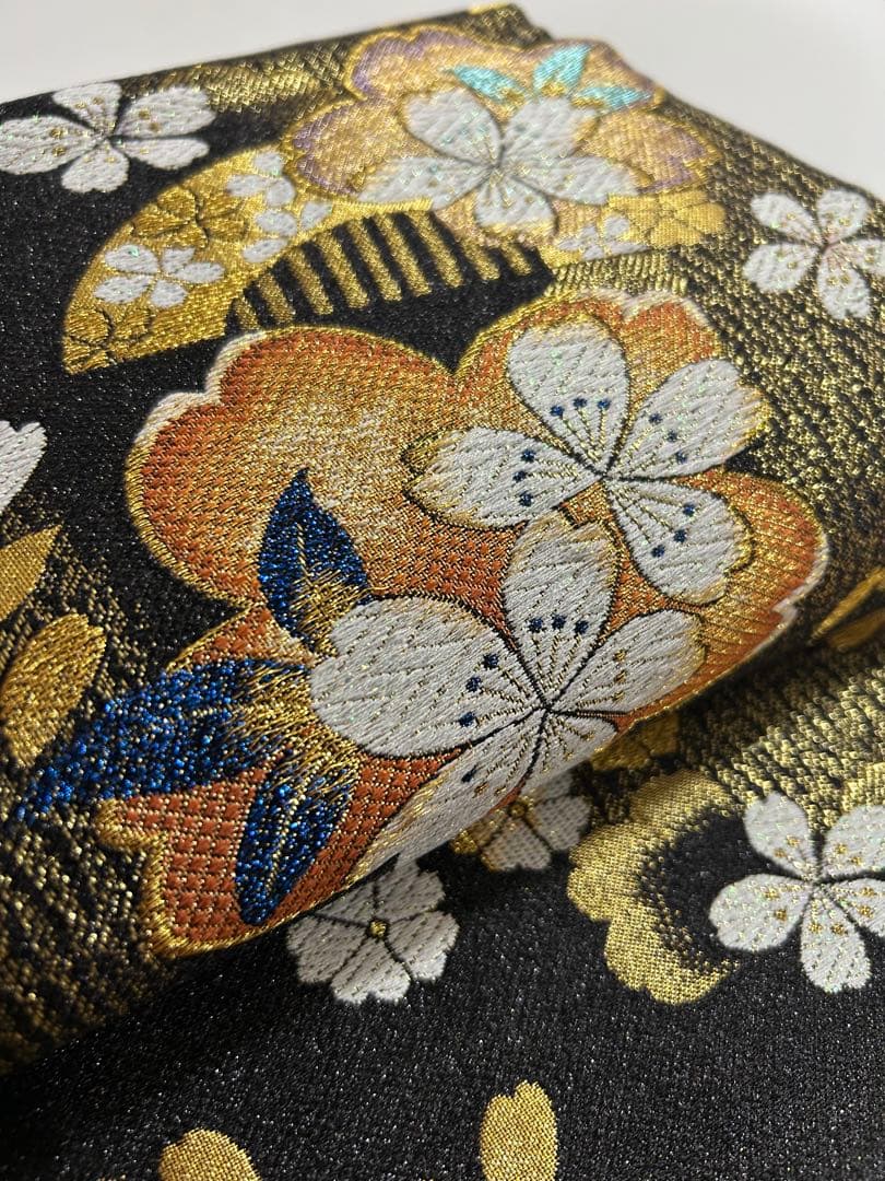 【 最終値下げ 】 豪華振袖５点セット！！　金通し　花柄　着物スキ倶楽部１９４