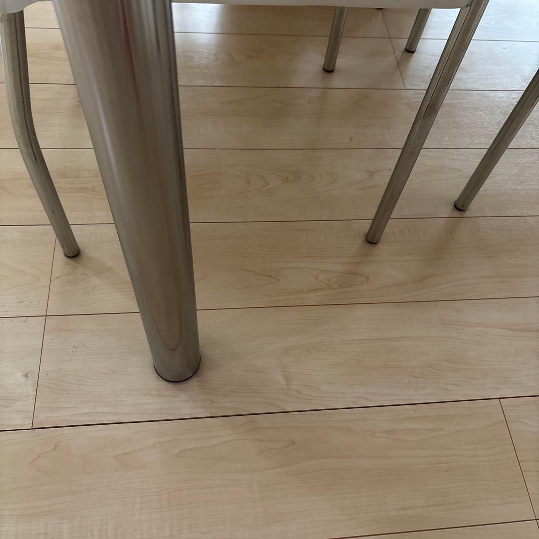 専用です！！！⚠️ ダイニングセット　ガラス ホワイト ダイニングテーブル