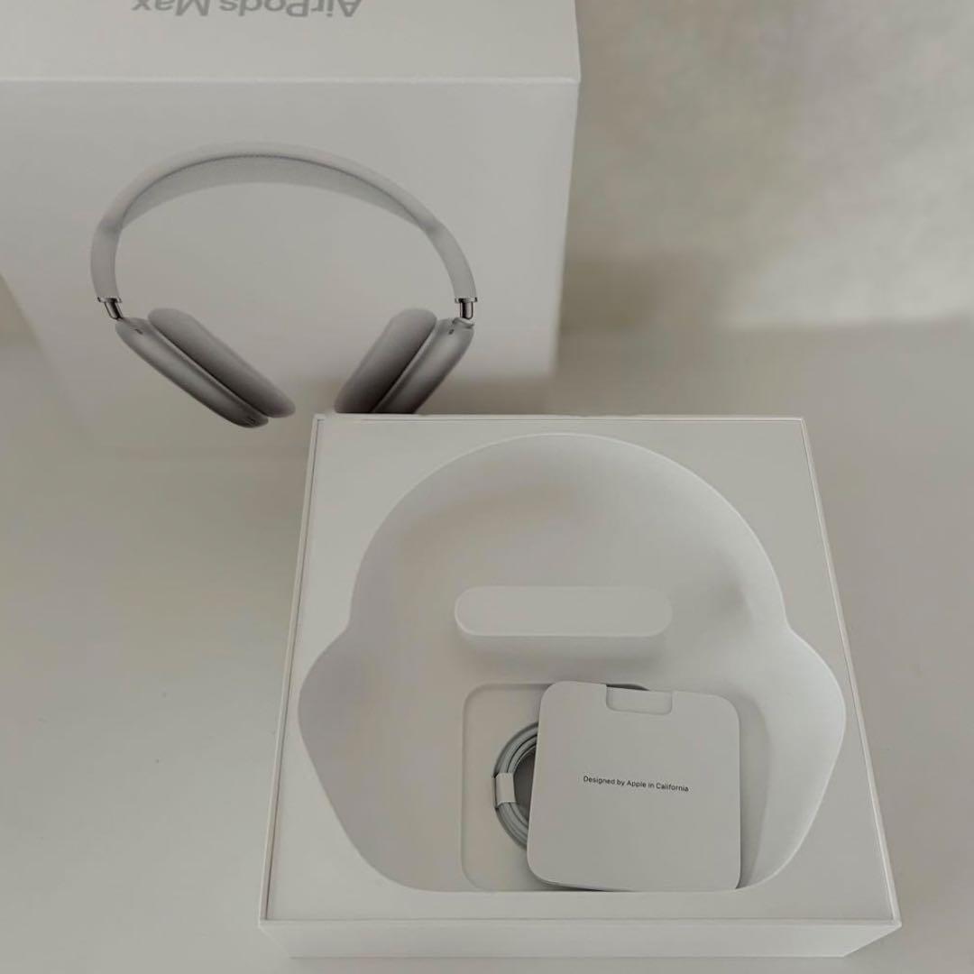 AirPods MAX Silver(カバー、保証、外箱付き)