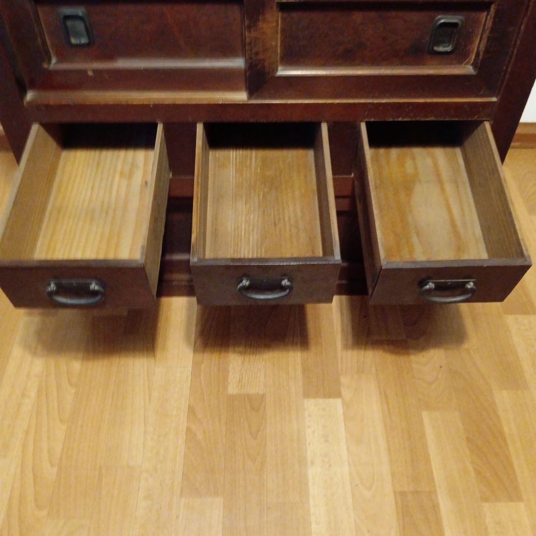 箪笥　渋い水屋 古家具 収納棚 水屋箪笥風