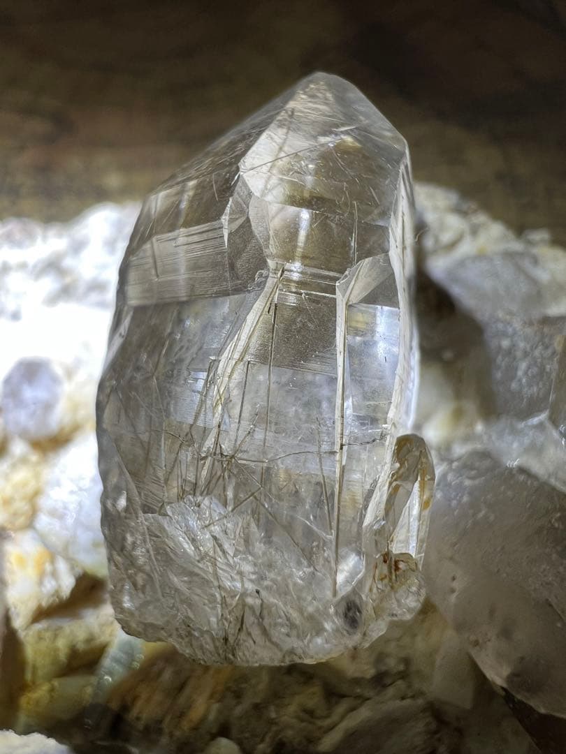 龍脈の精髄 超希少⭐︎国産ルチル宝石質透明度