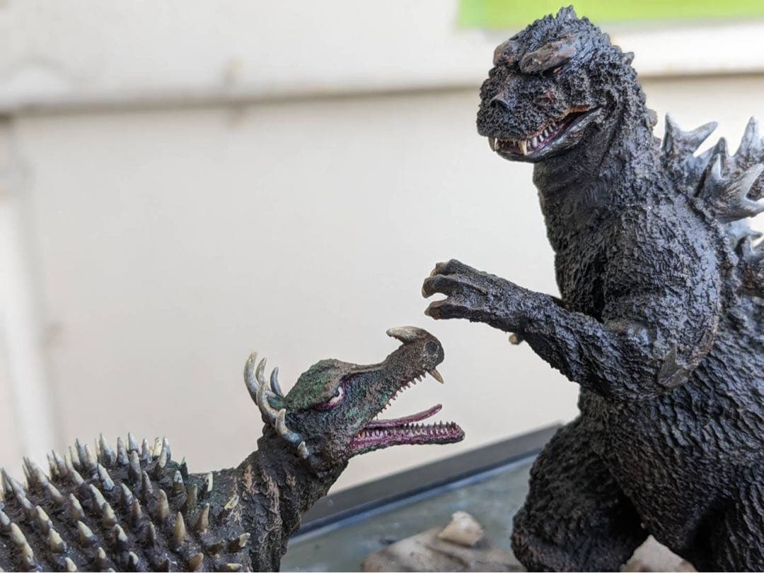 ゴジラの逆襲　レジンキット　決戦ジオラマセット　塗装・完成品