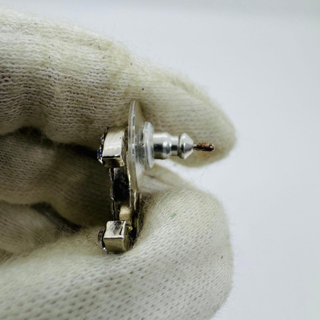 ✨CHANEL✨シャネル✨ラインストーン✨ココマーク✨シルバー✨ピアス✨