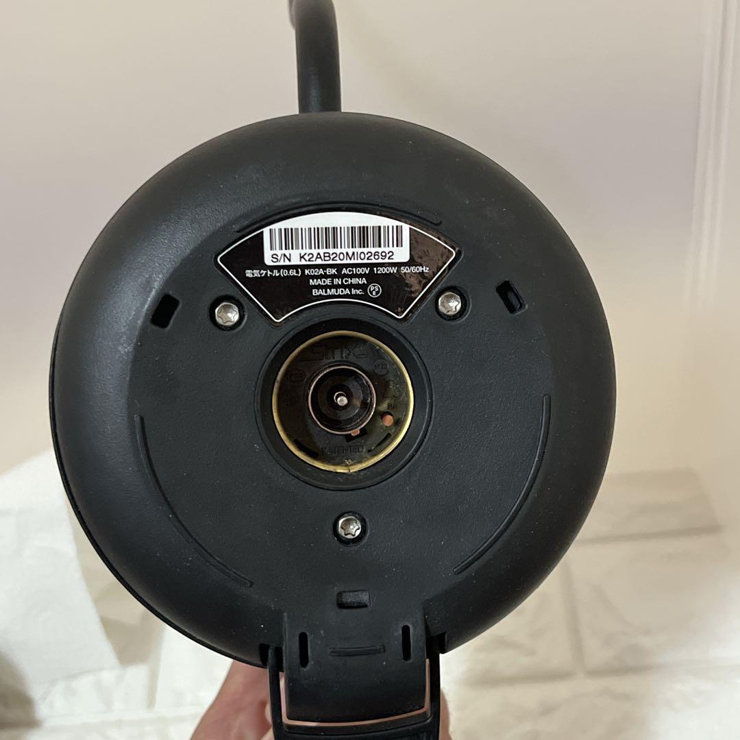 BALMUDA バルミューダ ザ・ポット K02A-BK ブラック 電気ケトル