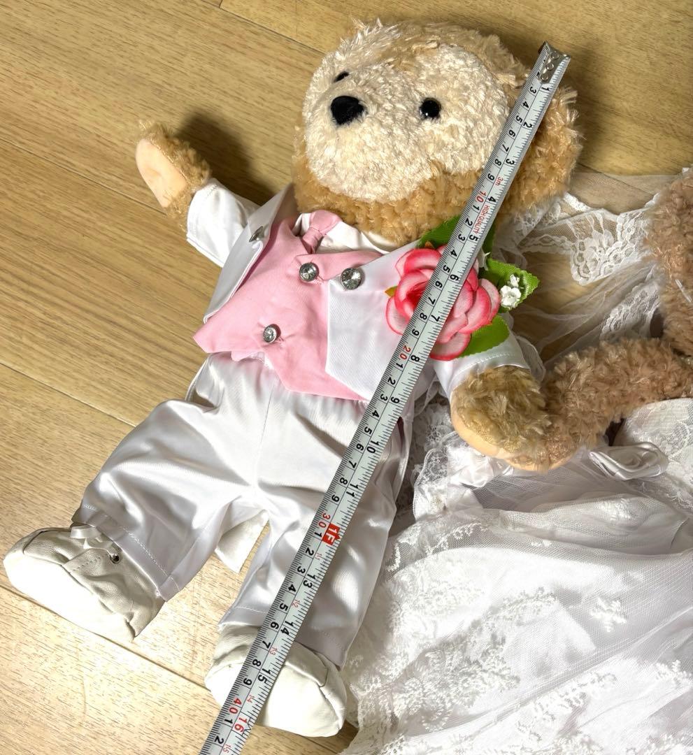 ダッフィー、シェリーメイ ウェディングぬいぐるみセット コスチューム くまセット