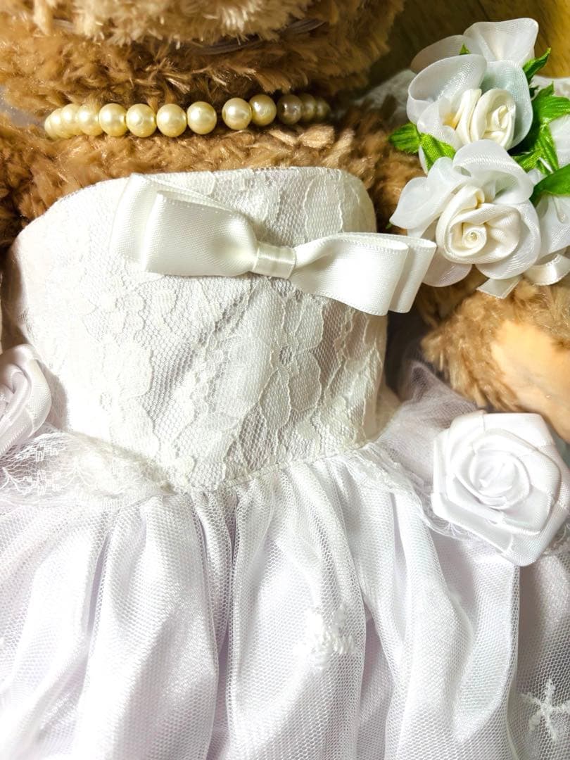 ダッフィー、シェリーメイ ウェディングぬいぐるみセット コスチューム くまセット