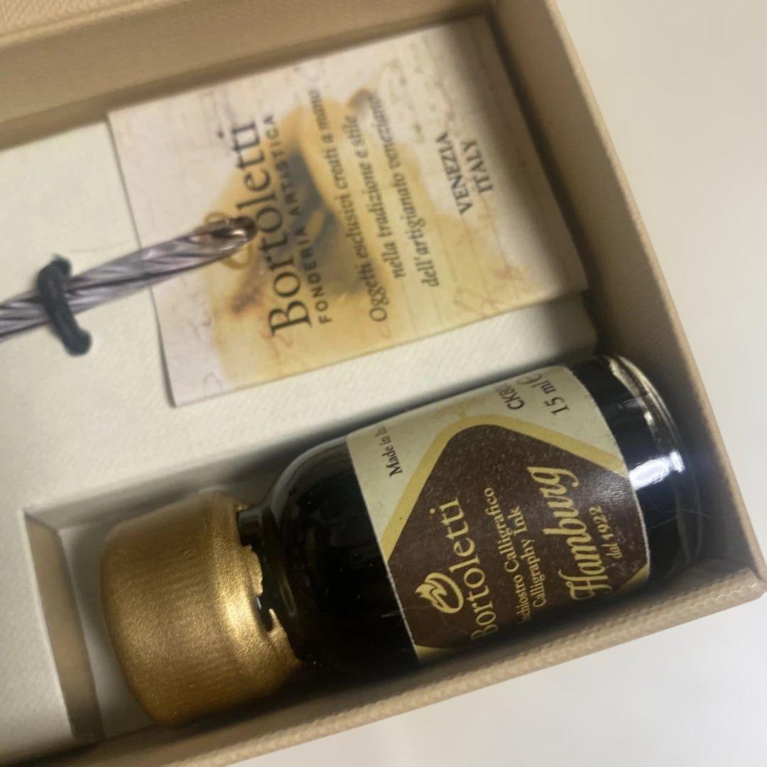 Bortoletto ガラスペン インク付き