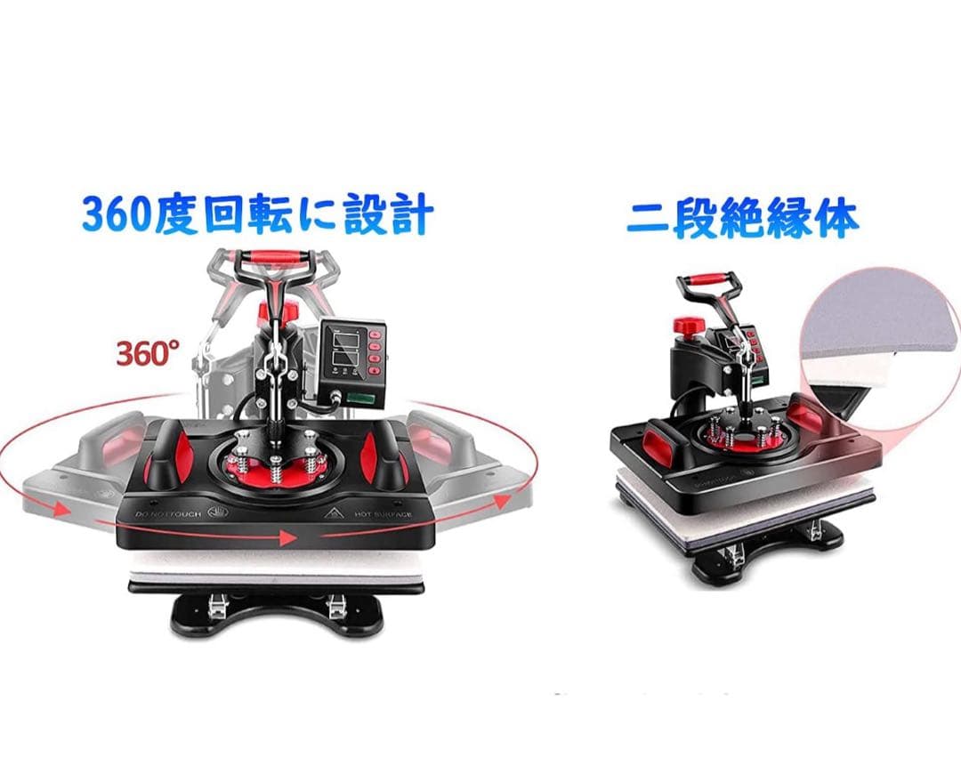 ヒートプレスマシンコンボ 「8in1熱転写プレス スイングアウェイ デジタル昇華