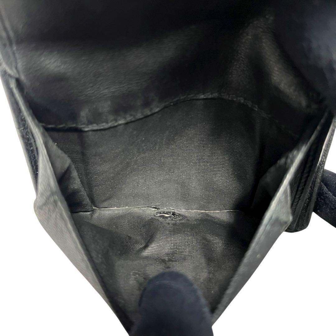 希少✨ミュウミュウ 二つ折り財布 マトラッセ レザー ビジュー ブラック