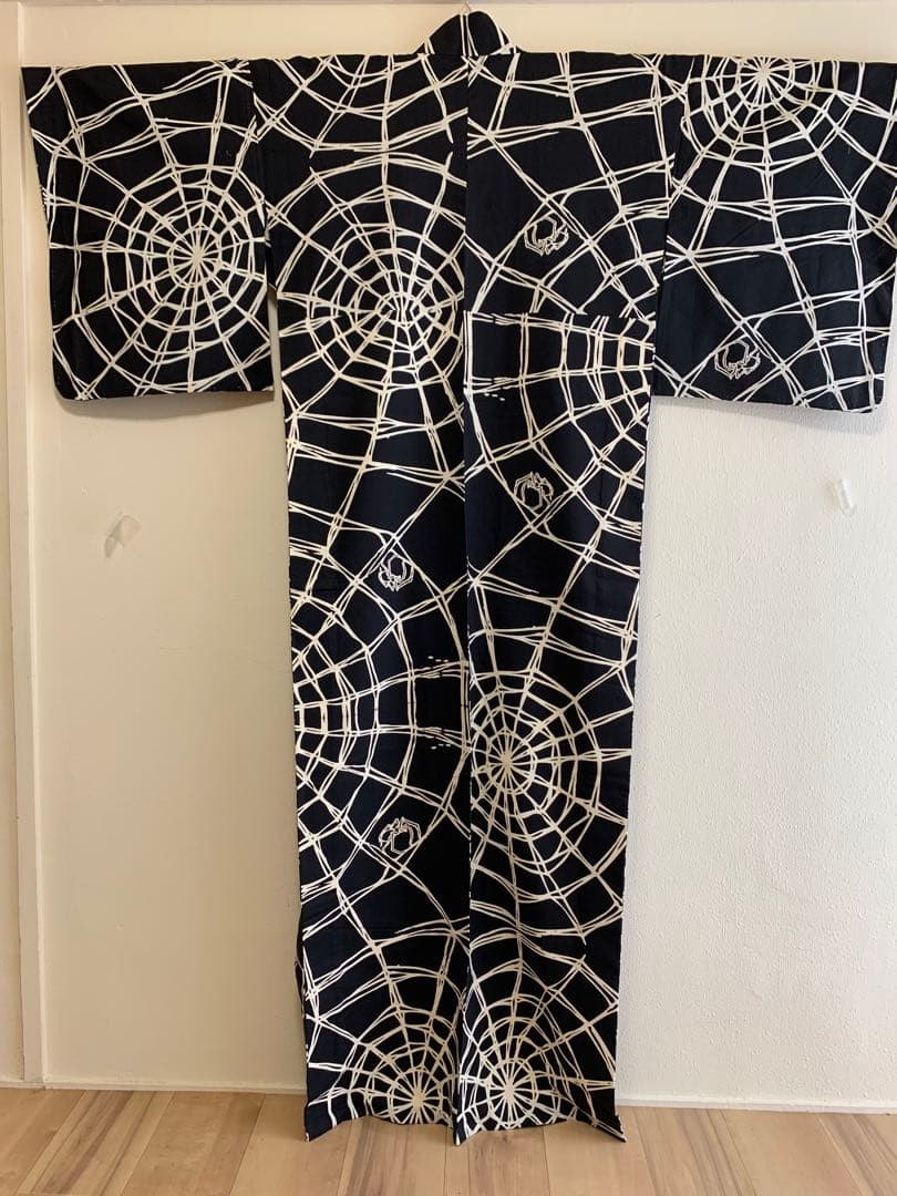 浴衣　綿100% 居敷当て付き