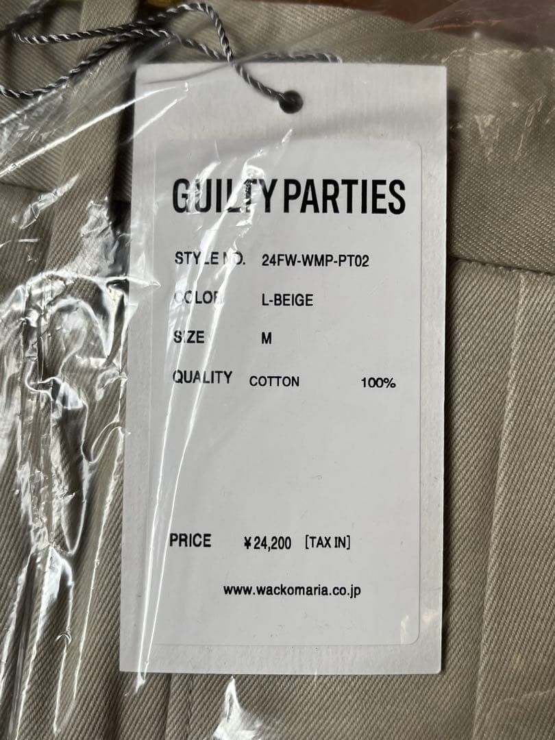 パンツ DOUBLE PLEATED CHINO TROUSERS