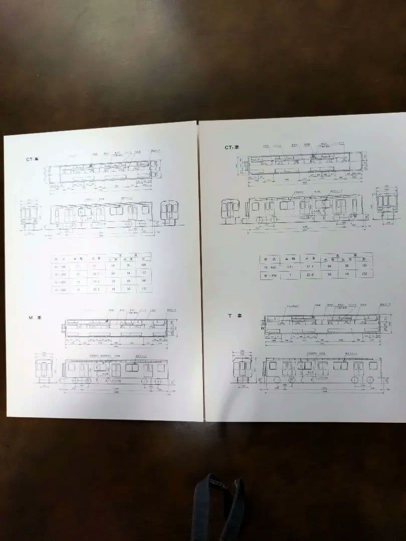 鉄道会社(4社)車両新造時パンフレット8種類
