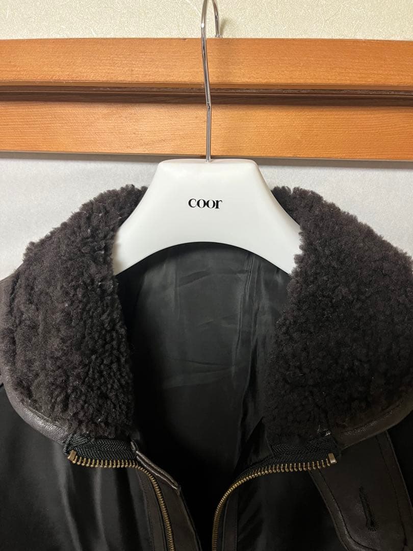 ジャケット・アウター COOR High-neck shearling mixed MA-1
