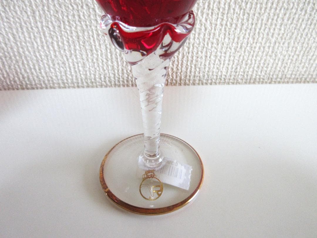 ラグーナ・ムラノ★ベネチアンペアグラス★24金装飾