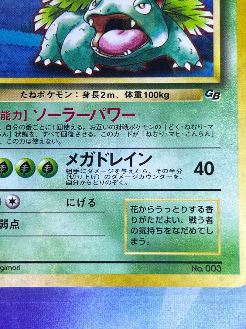 【未開封】　フシギバナ　GB　全面ホロ　モンボ　十字ホロ　旧裏　Venusaur