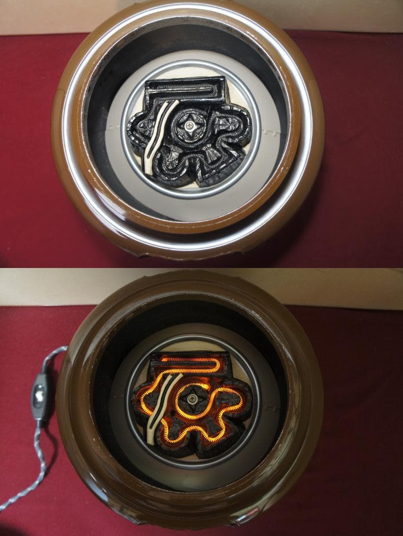 専用☆さびでお悩みのお方へ志きの合金製朝鮮風炉釜 唐銅蓋 釜鐶 電熱器 送料込