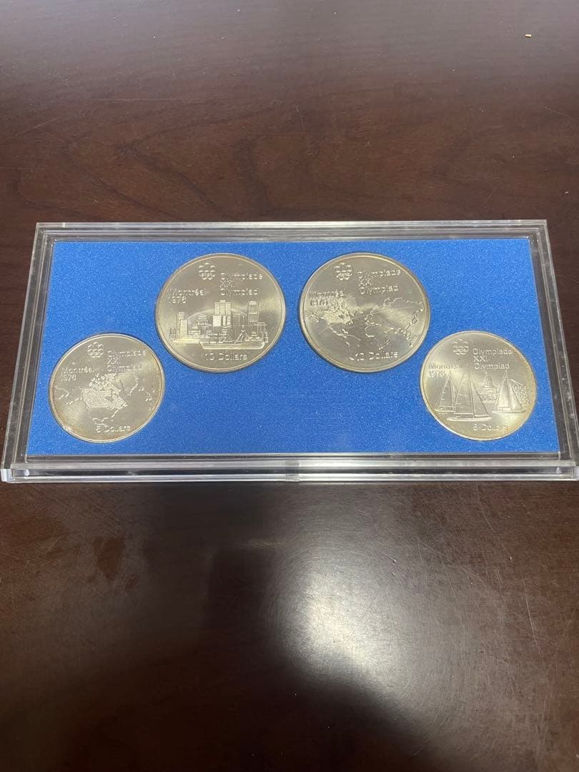 オリンピックモントリオール大会 銀貨4枚セット