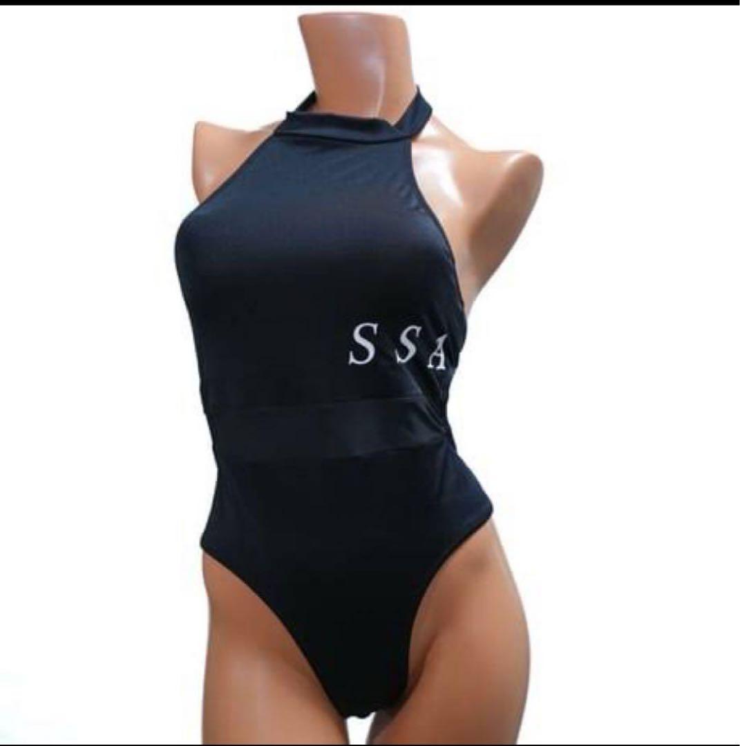 Sサイズ　モノキニ ブラック&パープル（ノーマル&ルーキー）