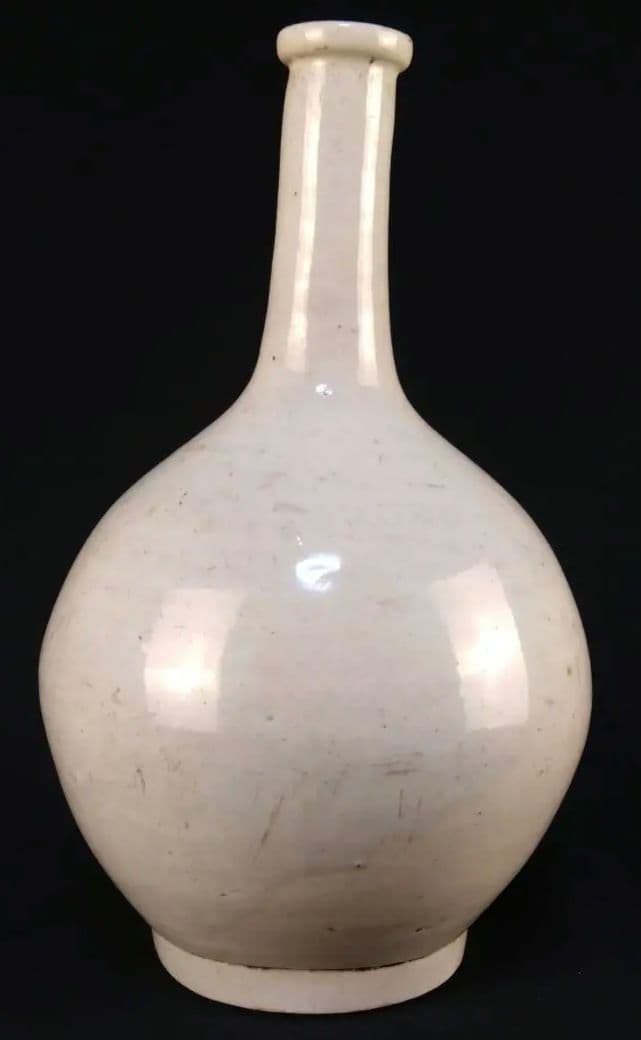 無地白磁瓶 徳利 高麗 李朝 朝鮮 陶磁器 伊万里 有田