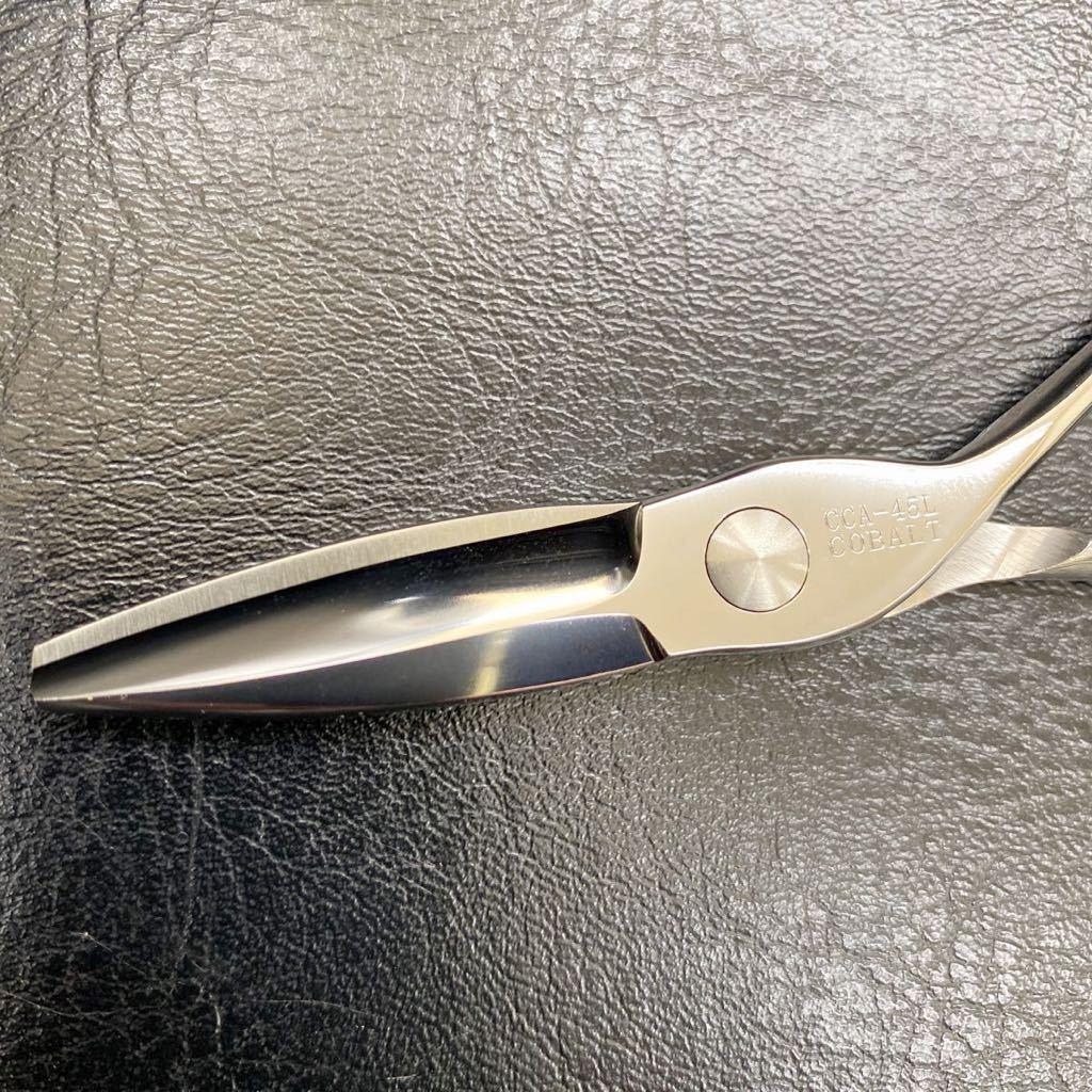 4,5インチシザー スライド ストローク ブラントカット美容師 理容師 シザー