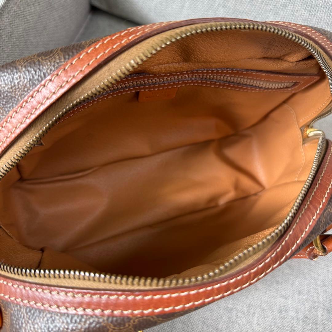 CELINE セリーヌ マカダム ミニボストンバッグ ハンドバッグ