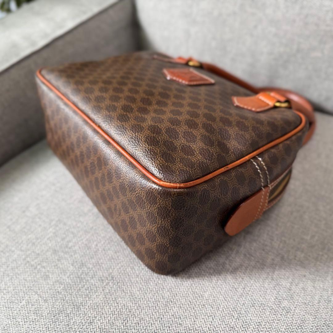 CELINE セリーヌ マカダム ミニボストンバッグ ハンドバッグ