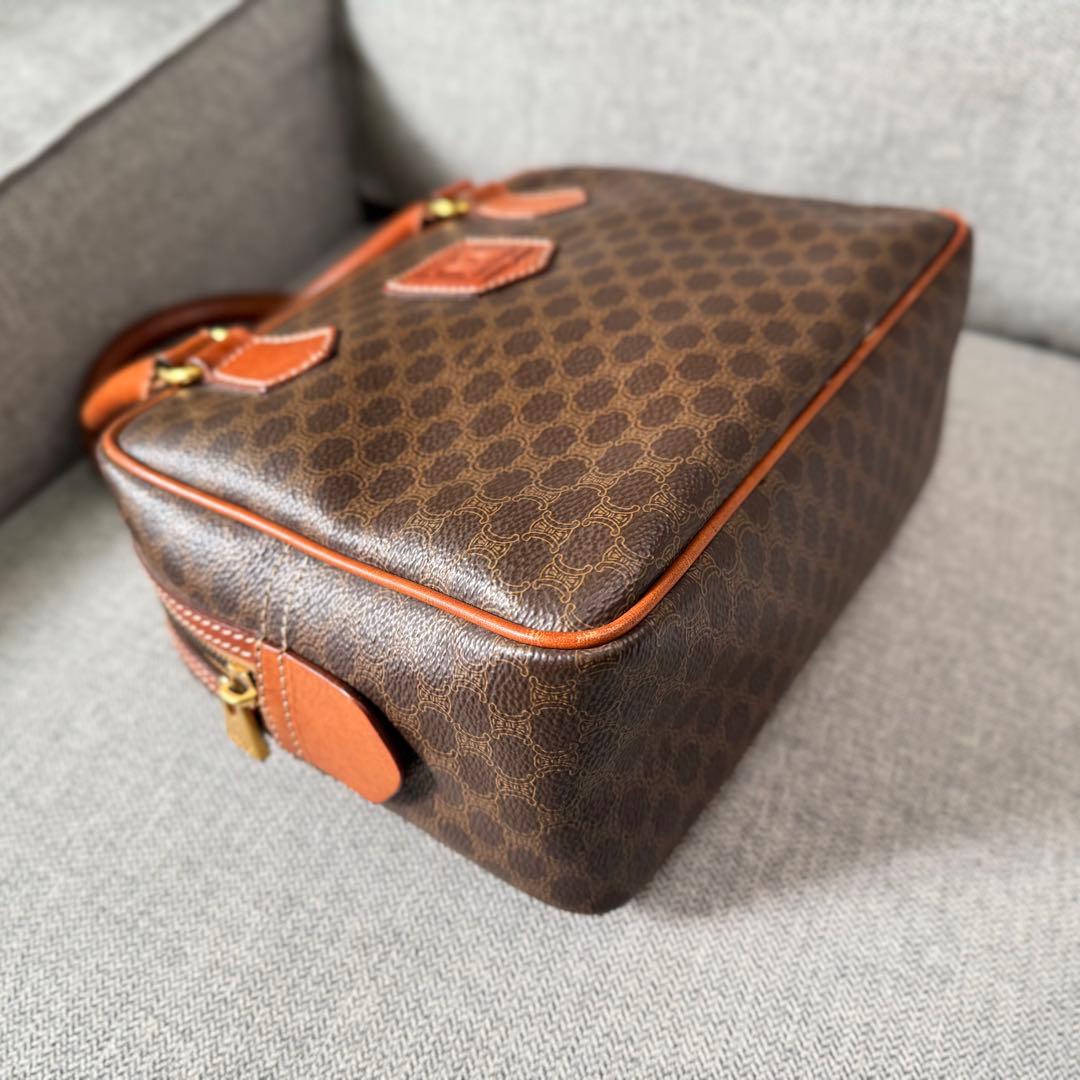 CELINE セリーヌ マカダム ミニボストンバッグ ハンドバッグ