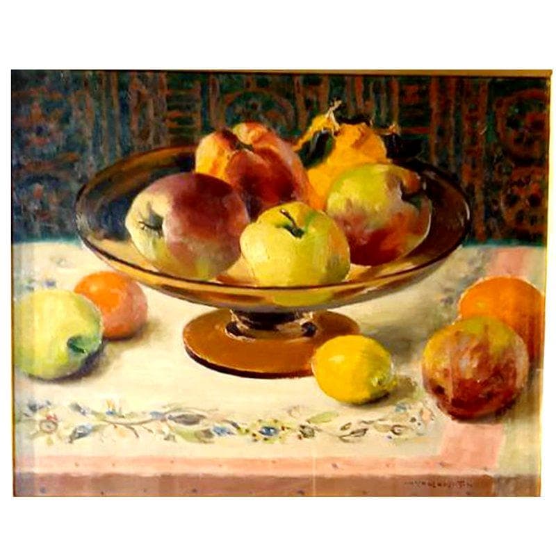 ☆山本彪一☆「　静物　」油絵　◇日展、光風会◇　F8号