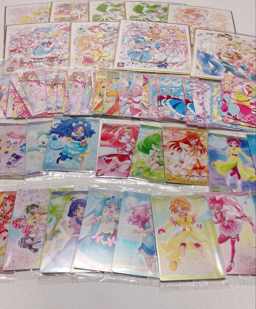 プリキュア　ウエハース　色紙　セット　ガチャカード　新品未開封　バラ売り◯