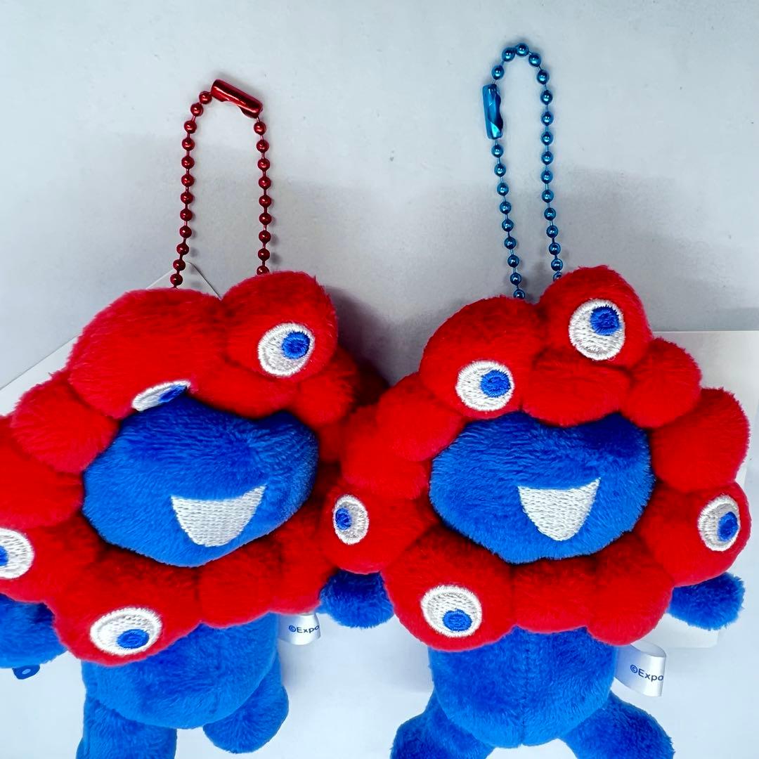 2体セットミャクミャク ボールチェーンマスコット 万博 EX25-BCM-A B