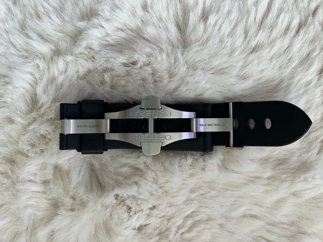 PANERAIパネライ ラバーベルト純正ステンレスDバックルセット