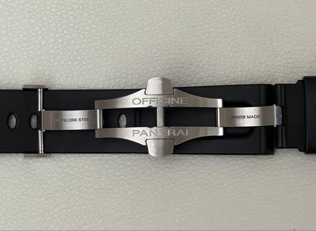 PANERAIパネライ ラバーベルト純正ステンレスDバックルセット