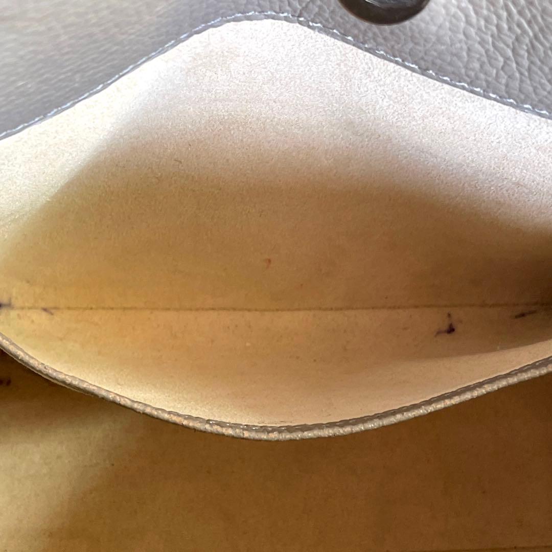 専用品傳濱野 den Hamano ミーティア グレージュ レザートートバッグ