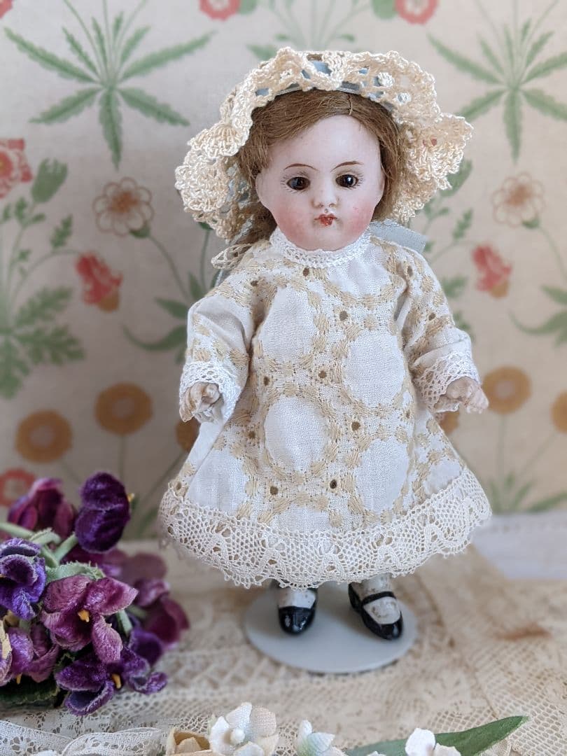 【f】アンティークビスクドール　ミニョネット　ケストナー150