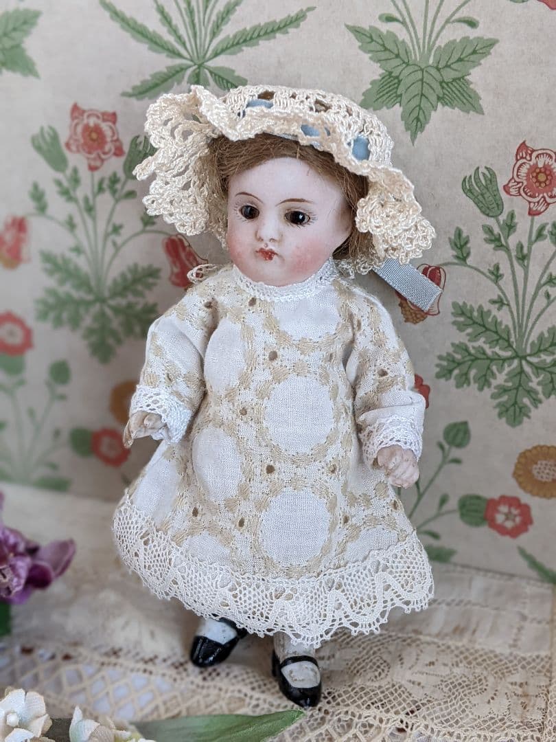 【f】アンティークビスクドール　ミニョネット　ケストナー150