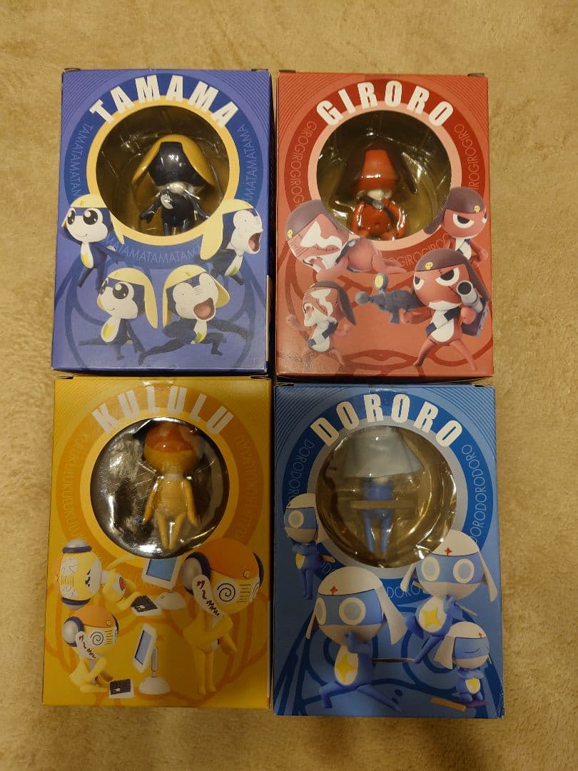 ケロロ小隊　ケロン製地球侵略型フィギュア　　ケロロ軍曹以外4体