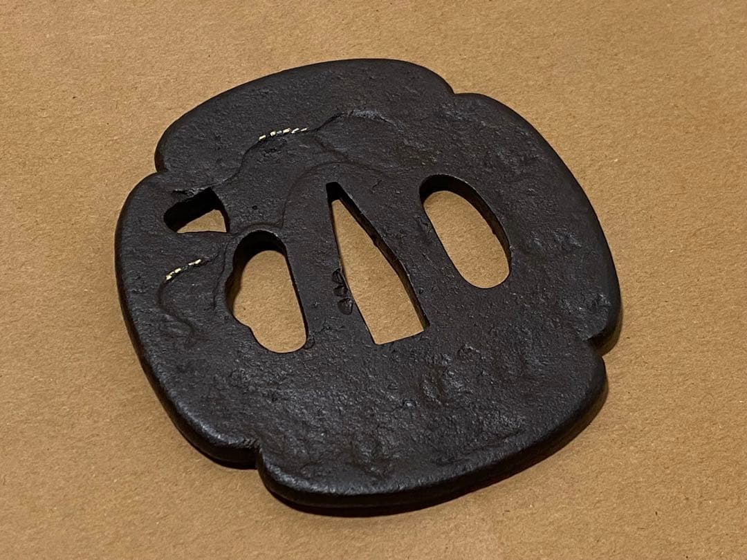 刀装具　鉄鍔　鐔　⑤ 武具　刀　在銘