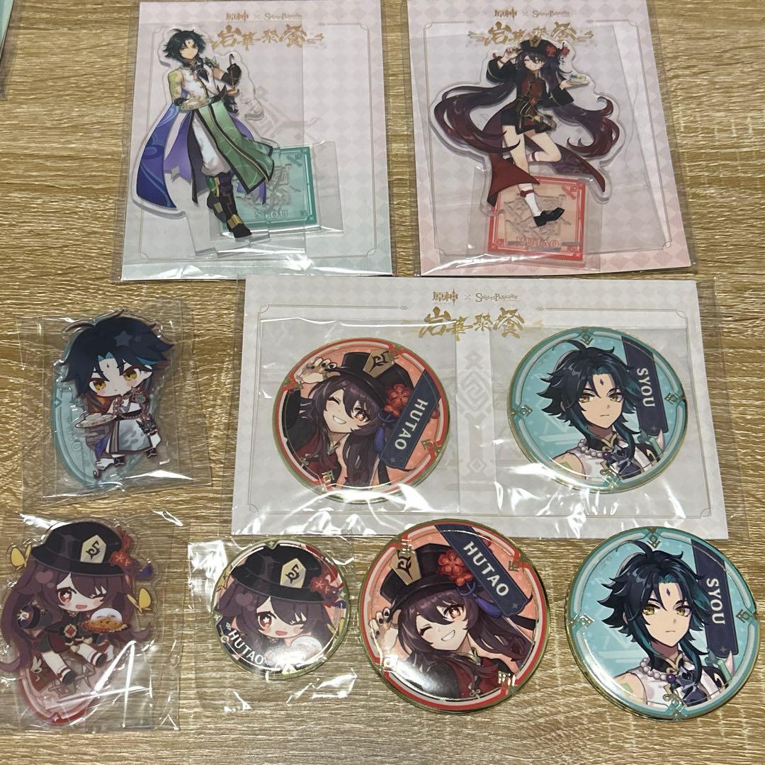 原神 スイパラコラボ 缶バッジ アクリルスタンド