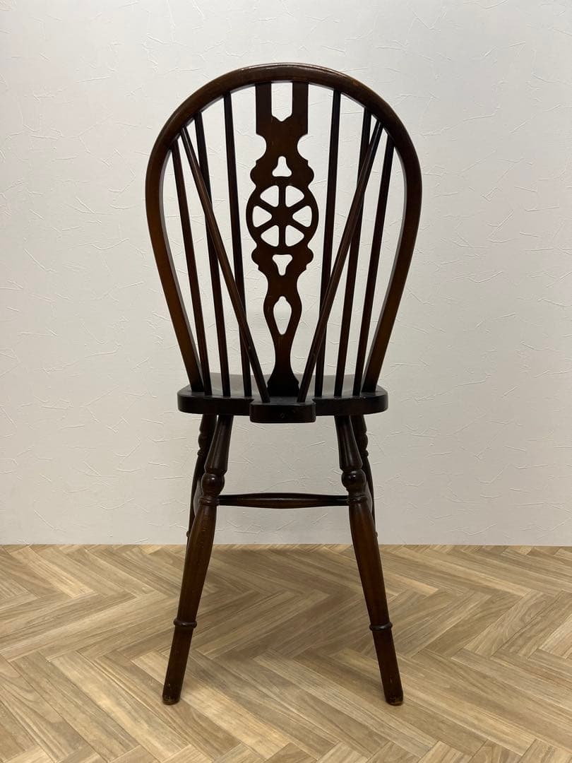 アンティーク家具　椅子　イス　ウィンザーチェア ダークブラウン 木製　70B