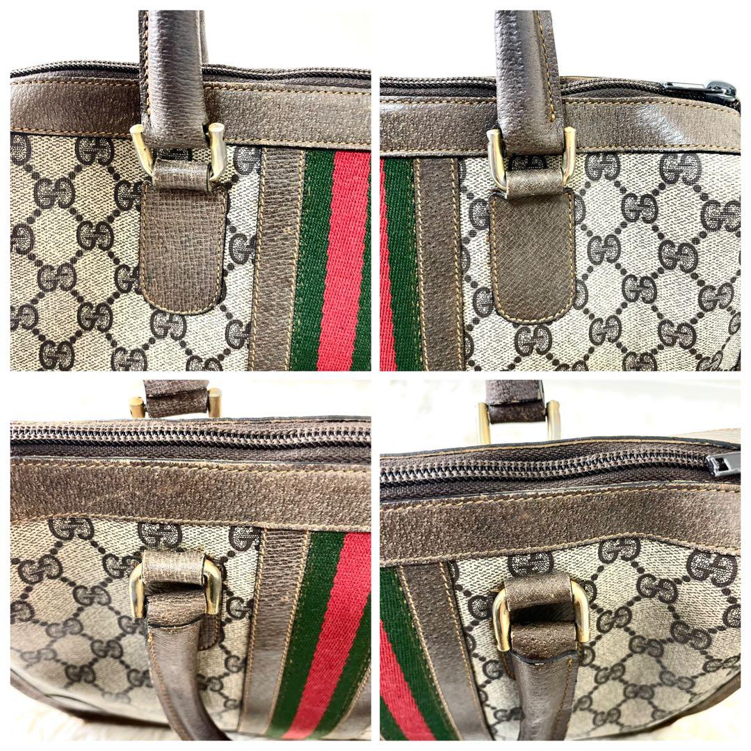 グッチ　GUCCI ハンドバッグ　シェリーライン　レディース 手提げ　ブラウン系