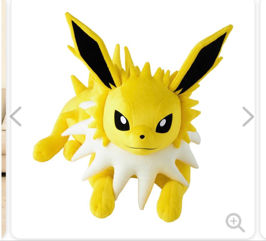 ポケモン　等身大　サンダース　寝そべり　ぬいぐるみ　開封済み　紙タグ付き