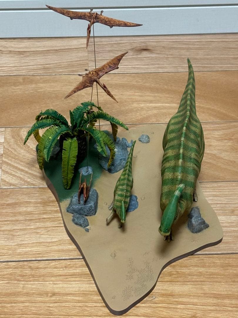 タミヤ 1/35 恐竜世界シリーズ 超大型情景ディスプレイセット 塗装済 完成品
