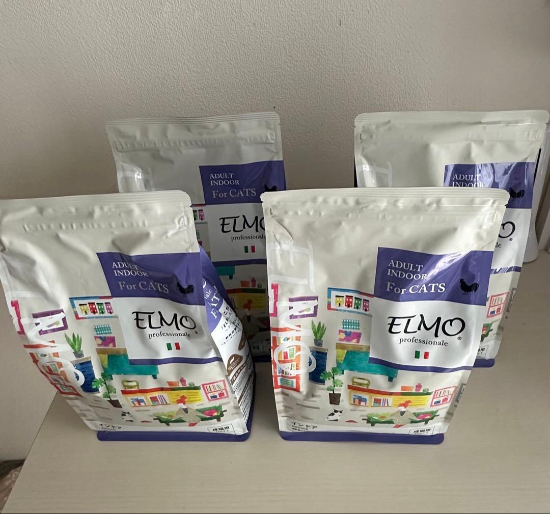 ELMO 室内成猫用キャットフード 8kg (2kg×4）