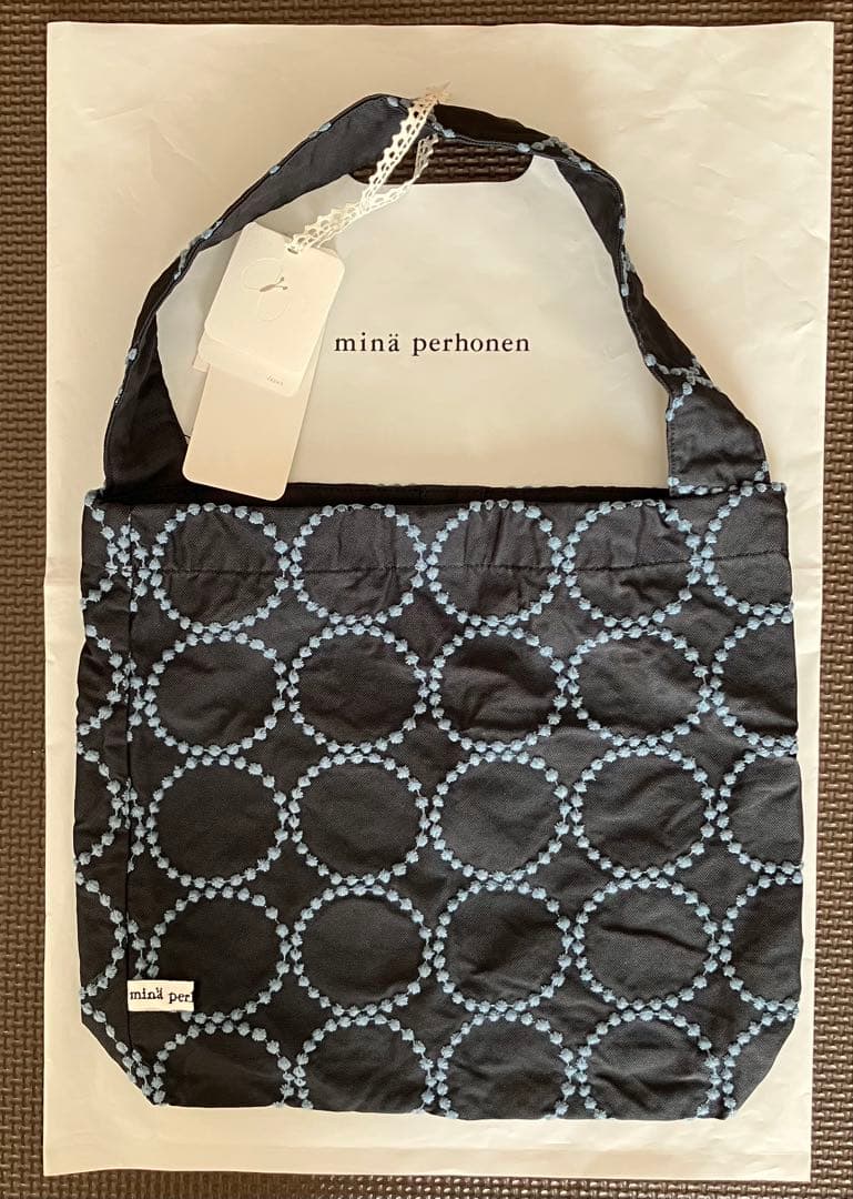 【新品・未使用】ミナペルホネン ミニバッグ タンバリン ※プロフ必読
