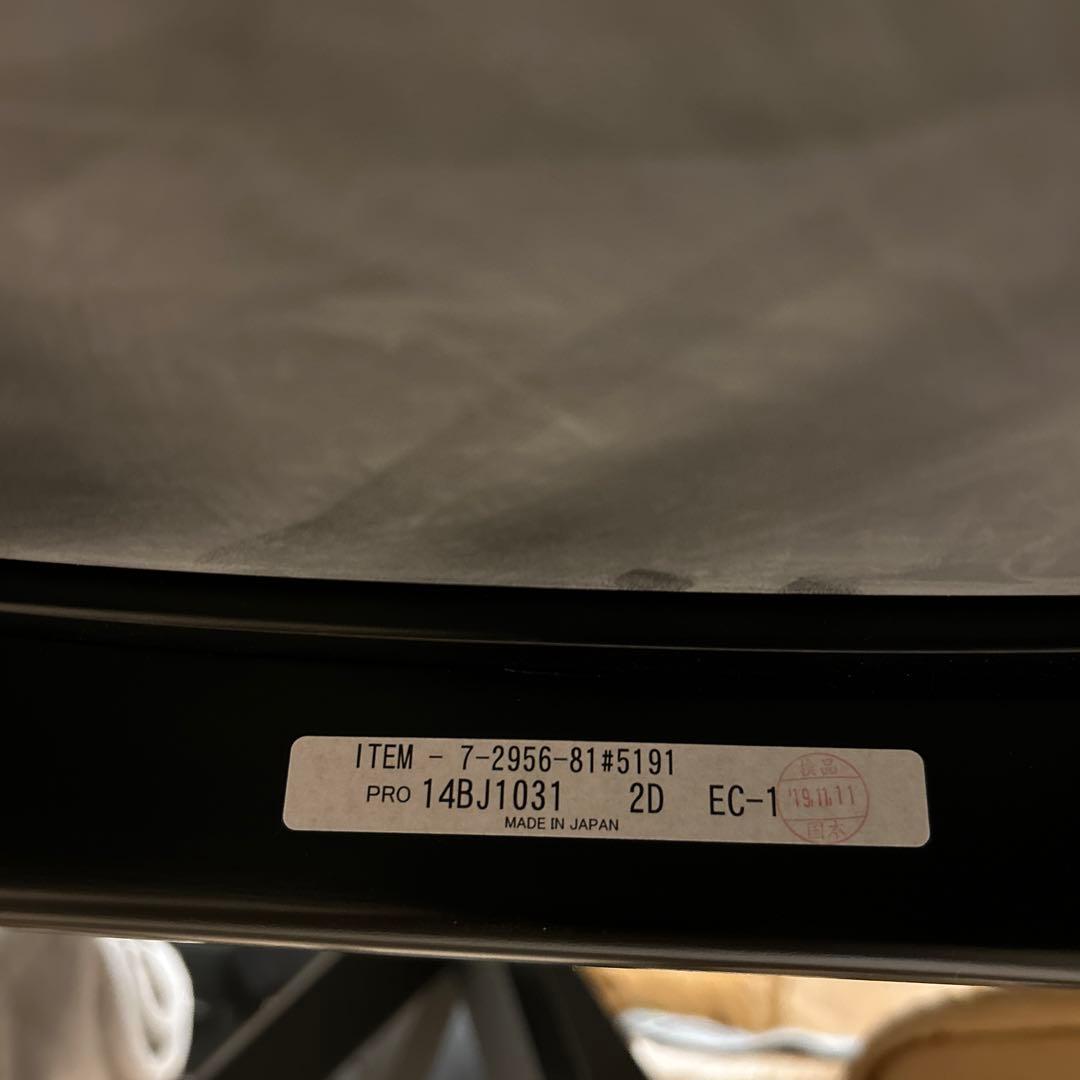 美品　マルニ木工　ヒロシマ　レザー　ラウンジチェア　ブラック アームチェア