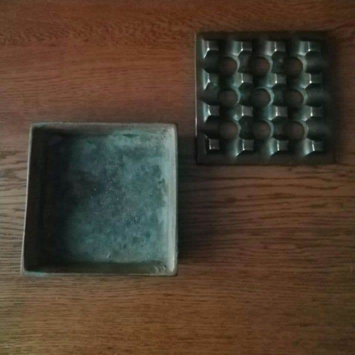 逸品　真鍮　灰皿　ミッドセンチュリー　オブジェ　スウェーデン　インダストリアル